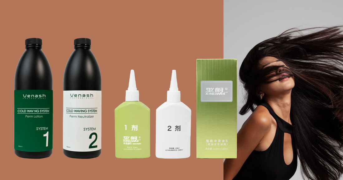 Venash Professional Cold Waving Perm Lotion and Neutralizer for coloured and damaged hair