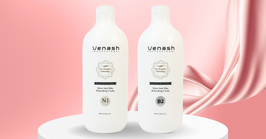 Venash Professional Shine and Silky Rebonding Cream N1 and B2 neutraliser set
