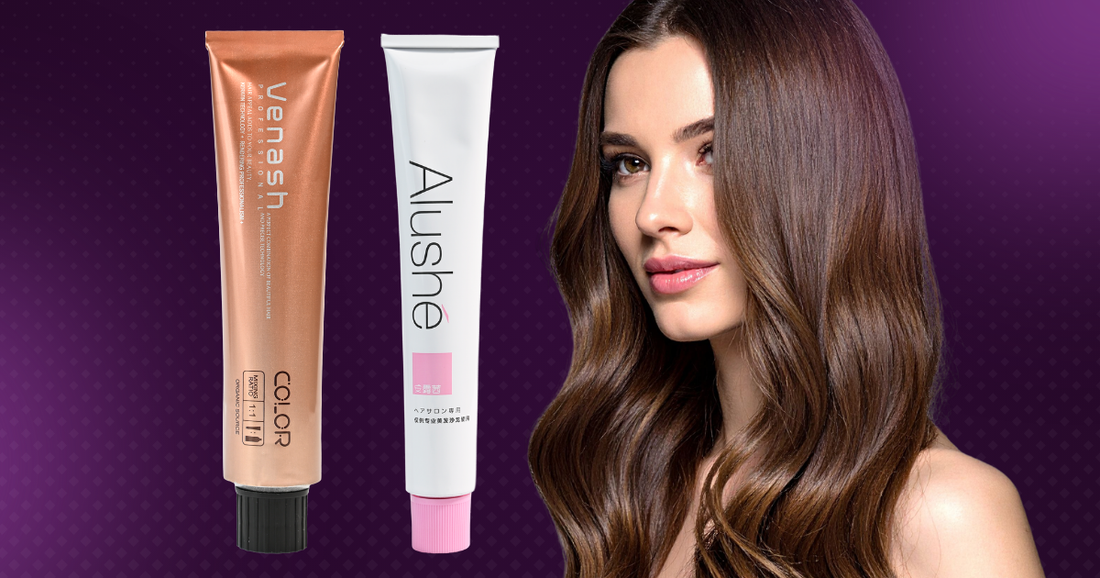 Venash Professional and Alushe Professional hair colour tubes