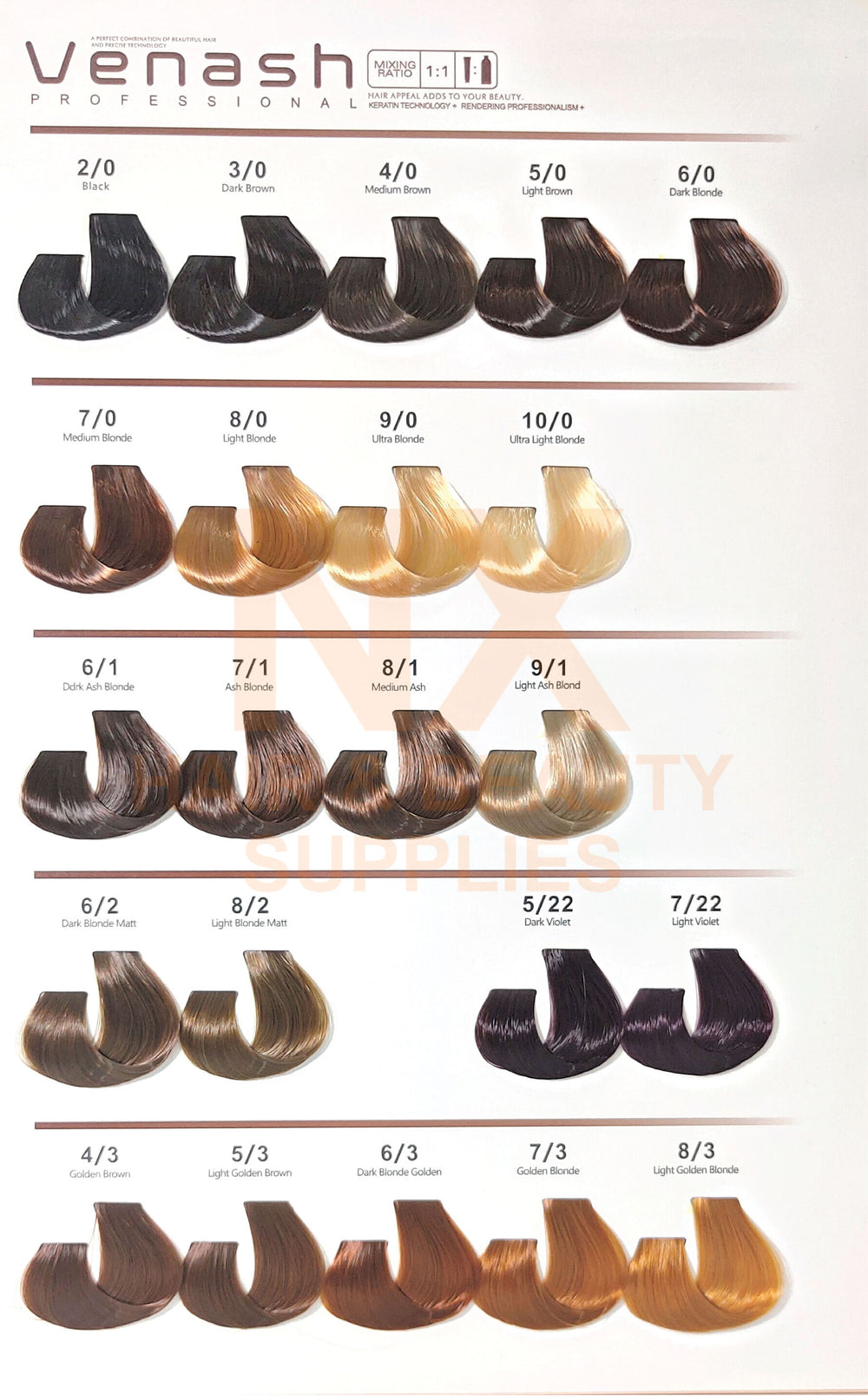 VENASH – HAIR COLOR 100ML