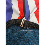 Cutting Cape Red / White / Blue Stripe