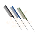 FAWEIO – METAL TAIL COMB – ZT–212A – BLACK/BLUE/GREEN