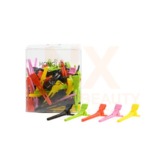 HLD - B017 - SINGLE PRONG PLASTIC COLOR CLIP - 75'S (4.5CM)