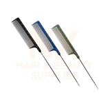 FAWEIO – METAL TAIL COMB – ZT–211A – BLACK/BLUE/GREEN