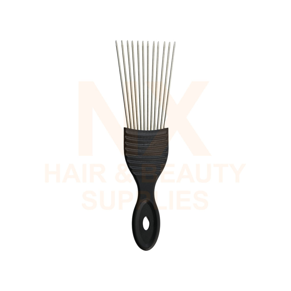 YTS - AFRO METAL TAIL COMB (SMALL HANDLE) - 12'S