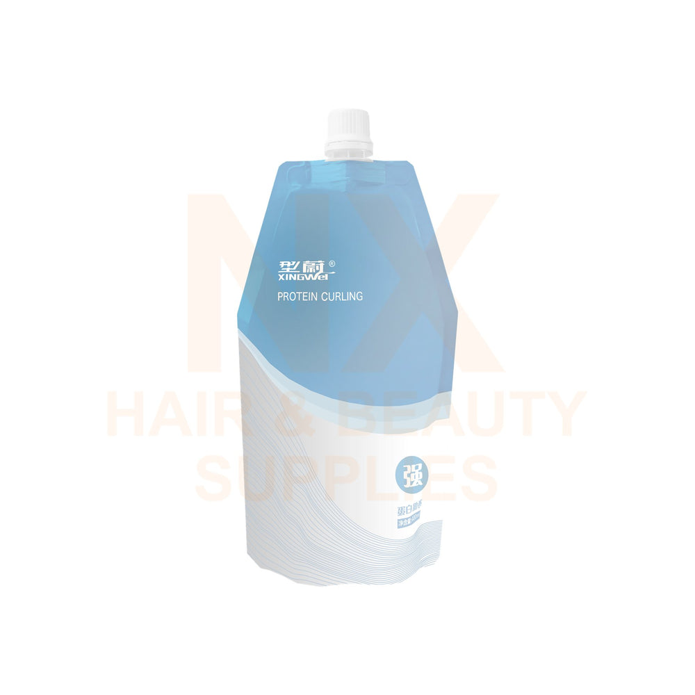 XINGWEI DISHIROU - PROTEIN CURLING PERM LOTION (HEALTHY) (BLUE) 400ML - (A)