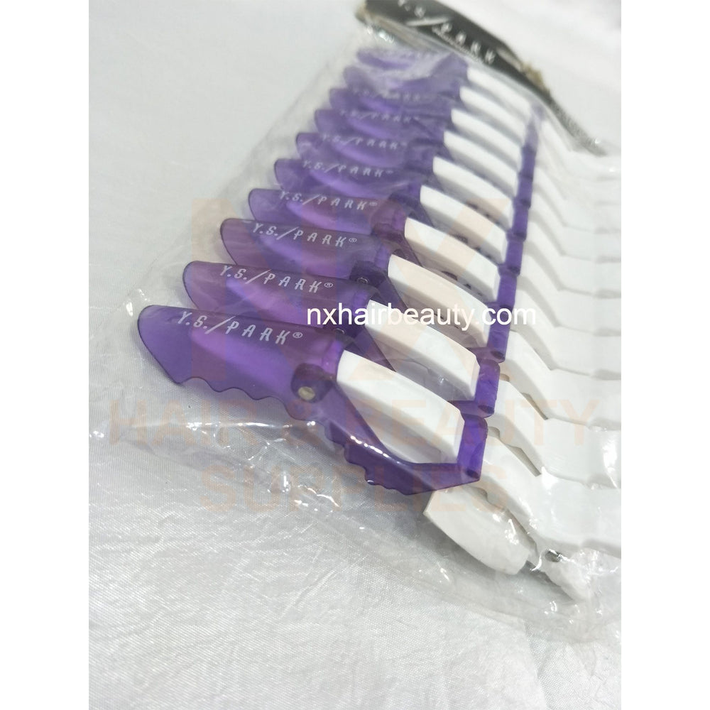 XD - Y.S PARK CROCODILE CLIP - 10'S/PKT - YELLOW/BLACK/PURPLE