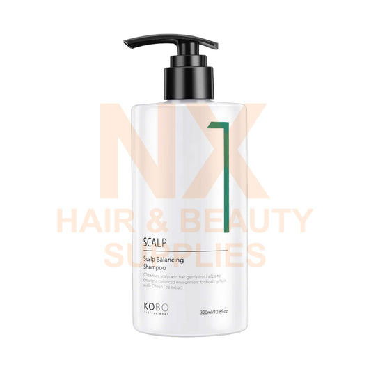 Shampoo bottle with pump labeled 'Kobo' on a white background