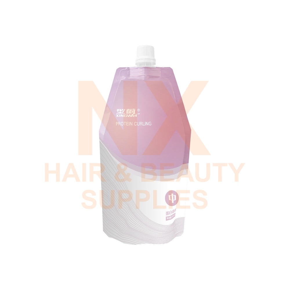 XINGWEI DISHIROU - PROTEIN CURLING PERM LOTION (MILD) (PURPLE) 400ML - (A)
