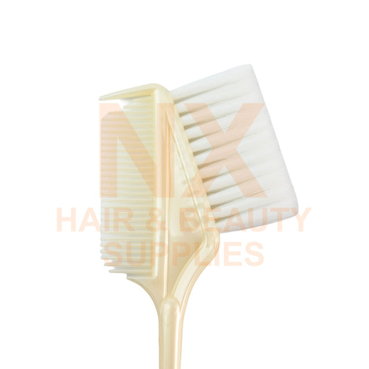 HLD - H020 DYE BRUSH WITH COMB - WHITE BRUSH - WHITE