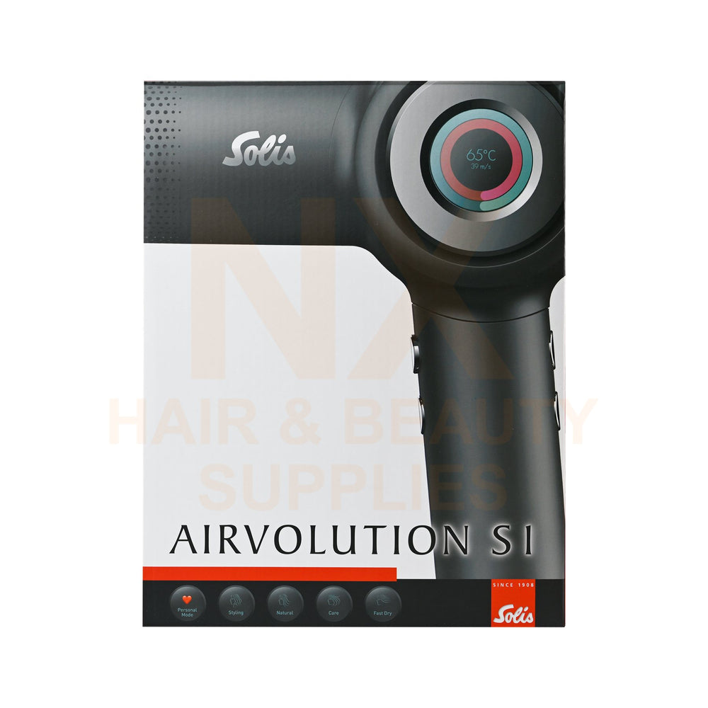 SOLIS - 930 PRO - AIRVOLUTION SI MATTE BLACK HAIR DRYER (GREY)