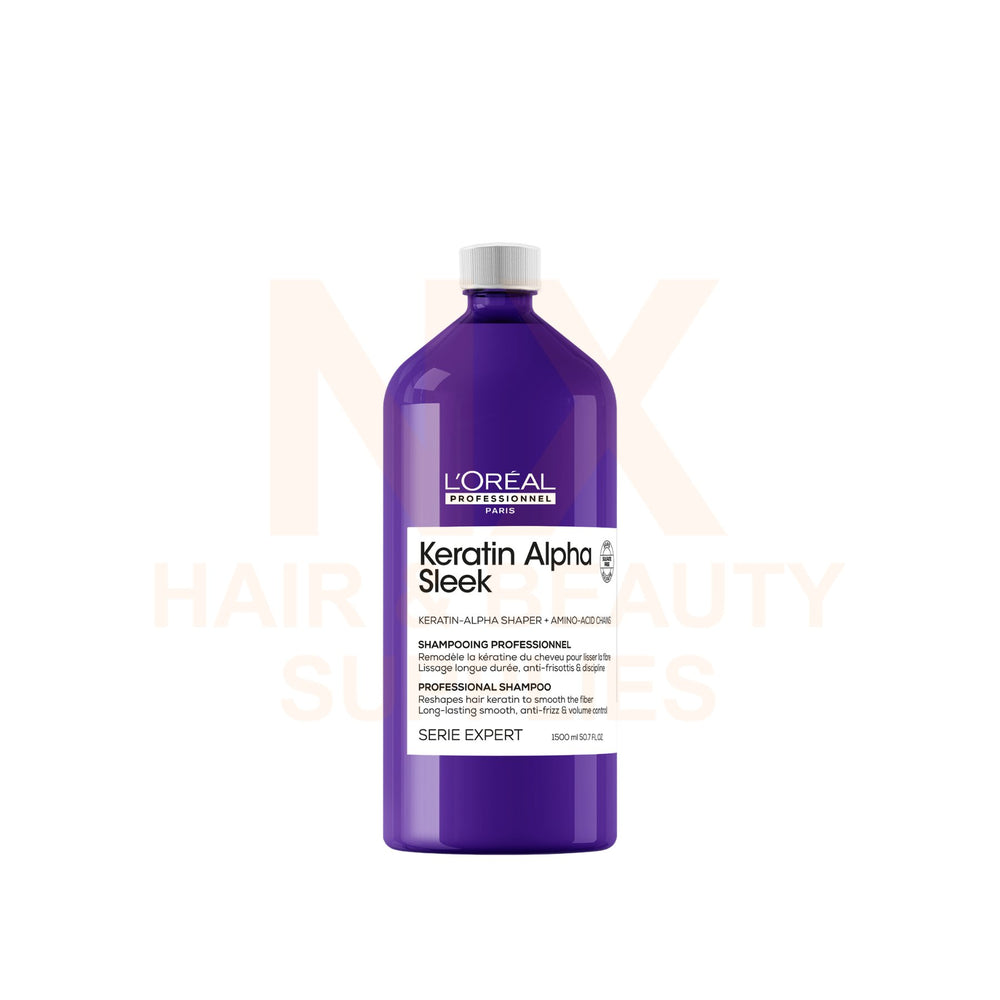 LOREAL - KERATIN ALPHA SLEEK SHAMPOO - 1500ML