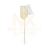 HLD - H020 DYE BRUSH WITH COMB - WHITE BRUSH - WHITE