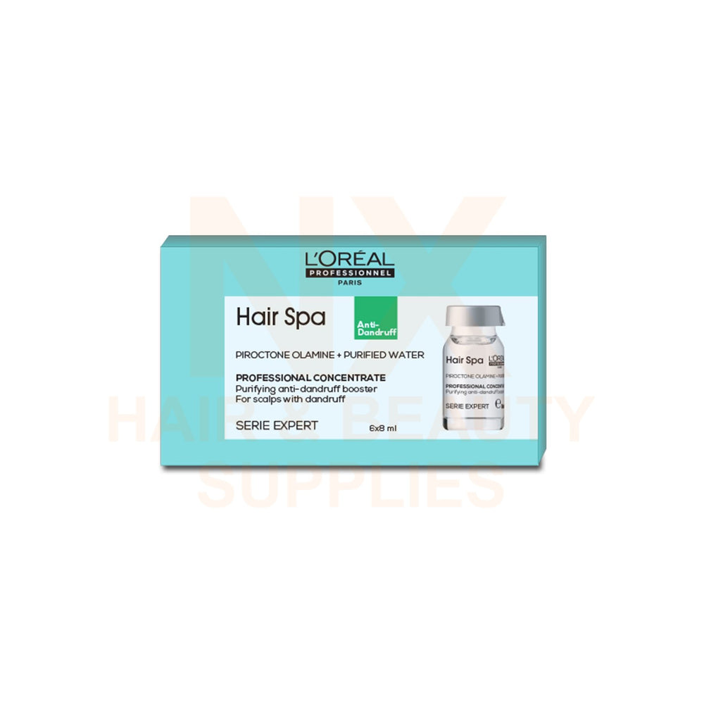 LOREAL HAIR SPA PURIFYING CONCENTRATE  6X8ML (ANTI-DANDRUFF)