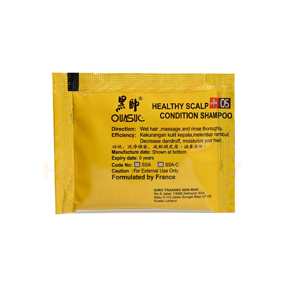 OUASUC - HEALTHY SCALP ICE SHAMPOO - 30X18ML (SACHET)