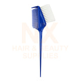 HLD - H020 DYE BRUSH WITH COMB - WHITE BRUSH - BLUE