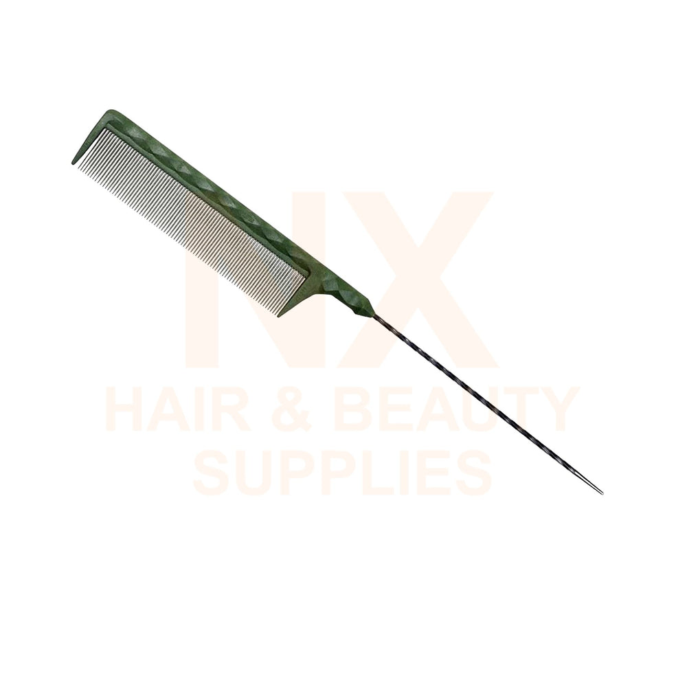 FAWEIO – METAL TAIL COMB – ZT–211A – BLACK/BLUE/GREEN