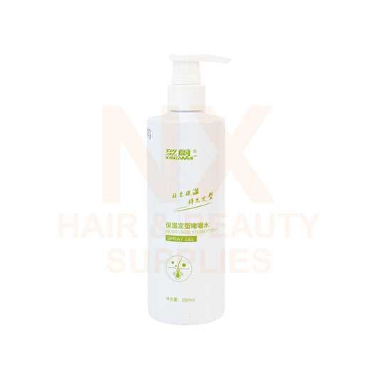 A 200ml white pump bottle of hair developer with Chinese text on the label, shown against a white background with a faint pink watermark.