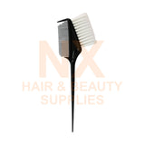HLD - H020 DYE BRUSH WITH COMB - WHITE BRUSH - BLACK