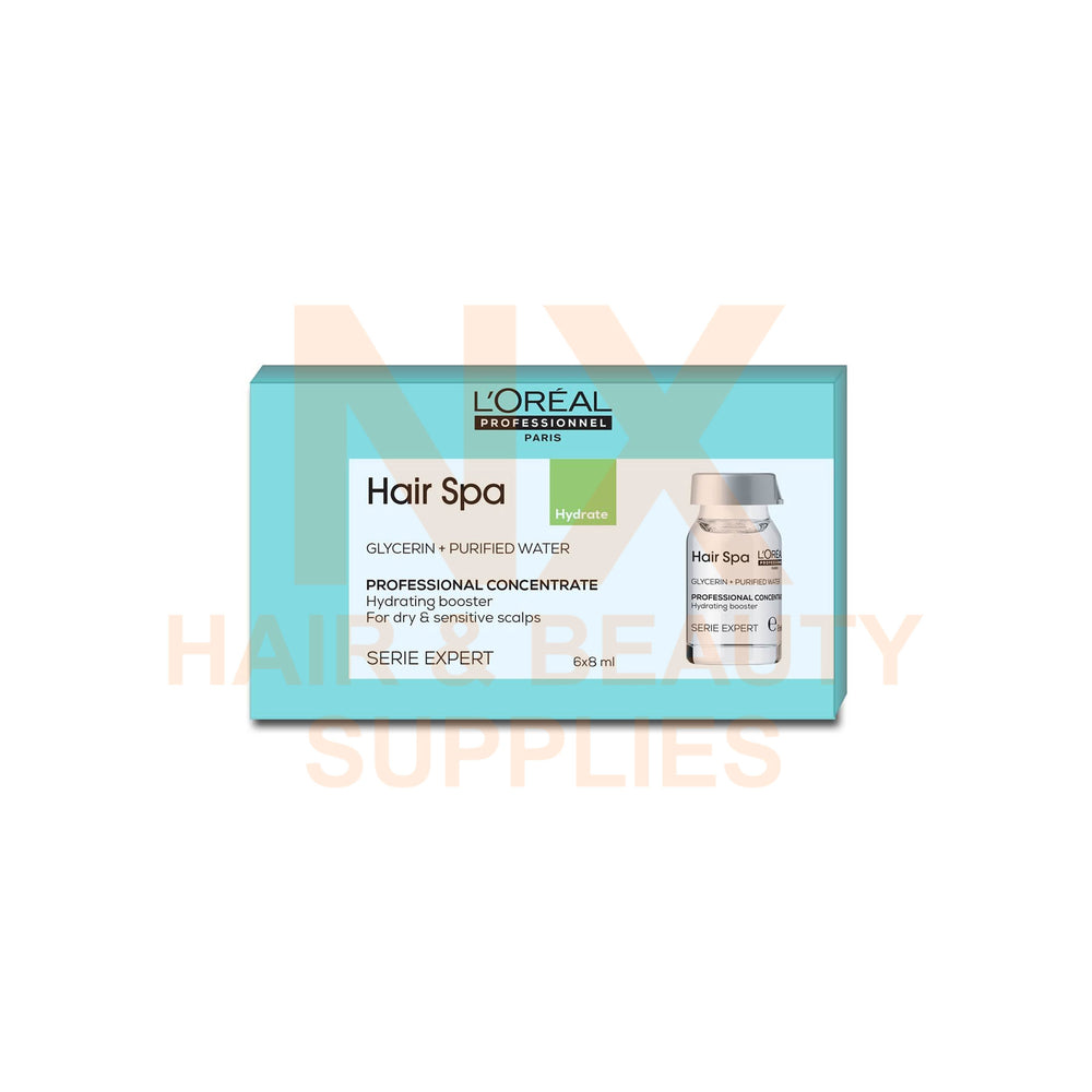 LOREAL HAIR SPA HYDRATING CONCENTRATE 6X8ML ( DRY/SENSITIVE )