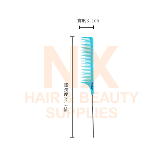 FAWEIO – PLASTIC BACK TAIL COMB – POS–6119–A