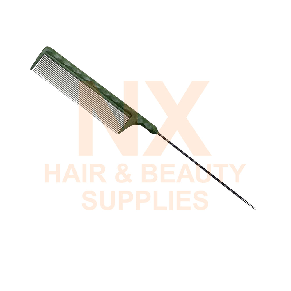 FAWEIO – METAL TAIL COMB – ZT–211A – BLACK/BLUE/GREEN