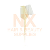 HLD - H020 DYE BRUSH WITH COMB - WHITE BRUSH - WHITE
