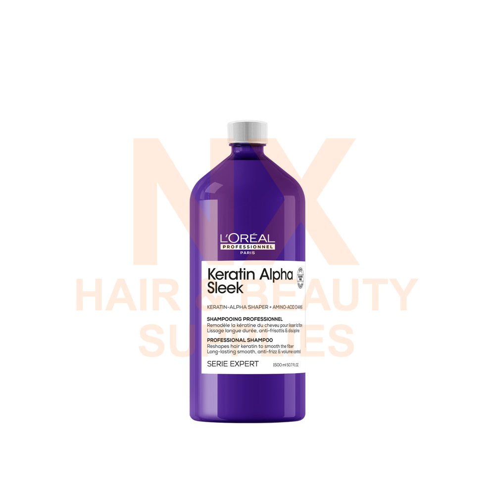LOREAL - KERATIN ALPHA SLEEK SHAMPOO - 1500ML