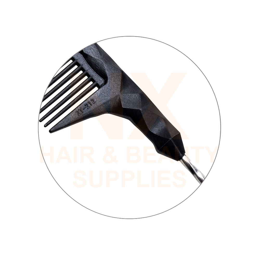 FAWEIO – METAL TAIL COMB – ZT–212A – BLACK/BLUE/GREEN