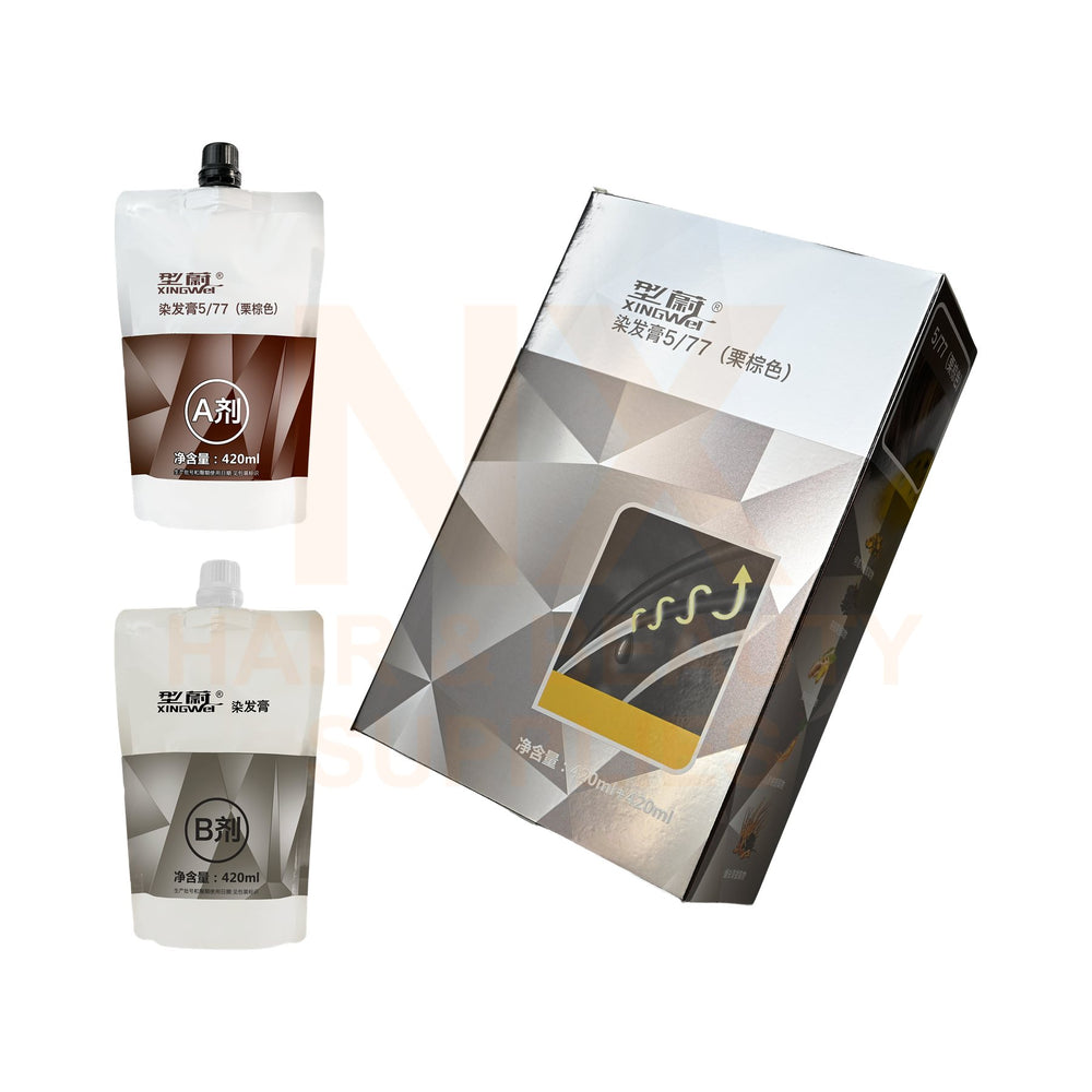 XINGWEI DISHIROU – Natural Hair Dye 420ml + 420ml - 2.0/GB2/GB5/GB7/4-77/5-77