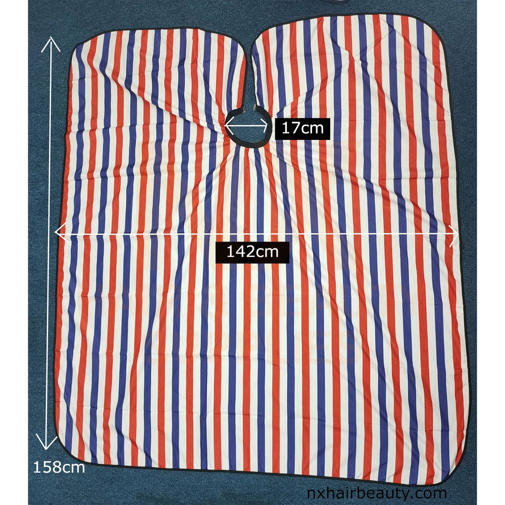 Cutting Cape Red / White / Blue Stripe