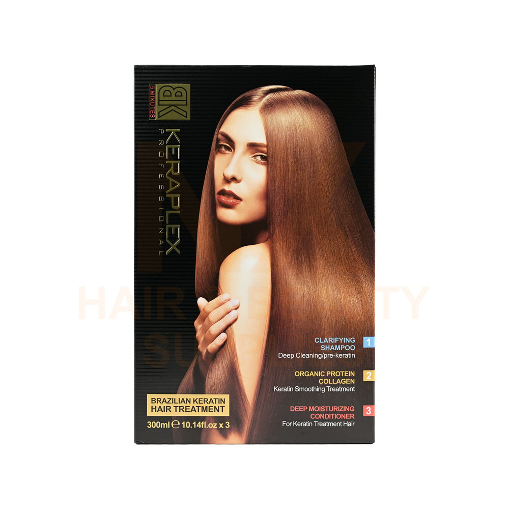 BK - KERAPLEX BRAZILIAN KERATIN HAIR TREATMENT SET - 300ML X 3'S