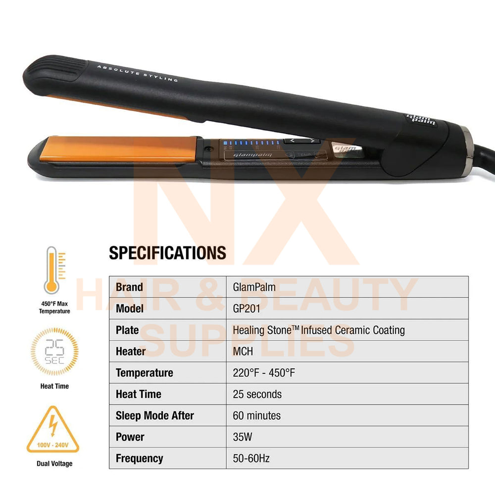 GLAMPALM – GP201BL Hair Iron
