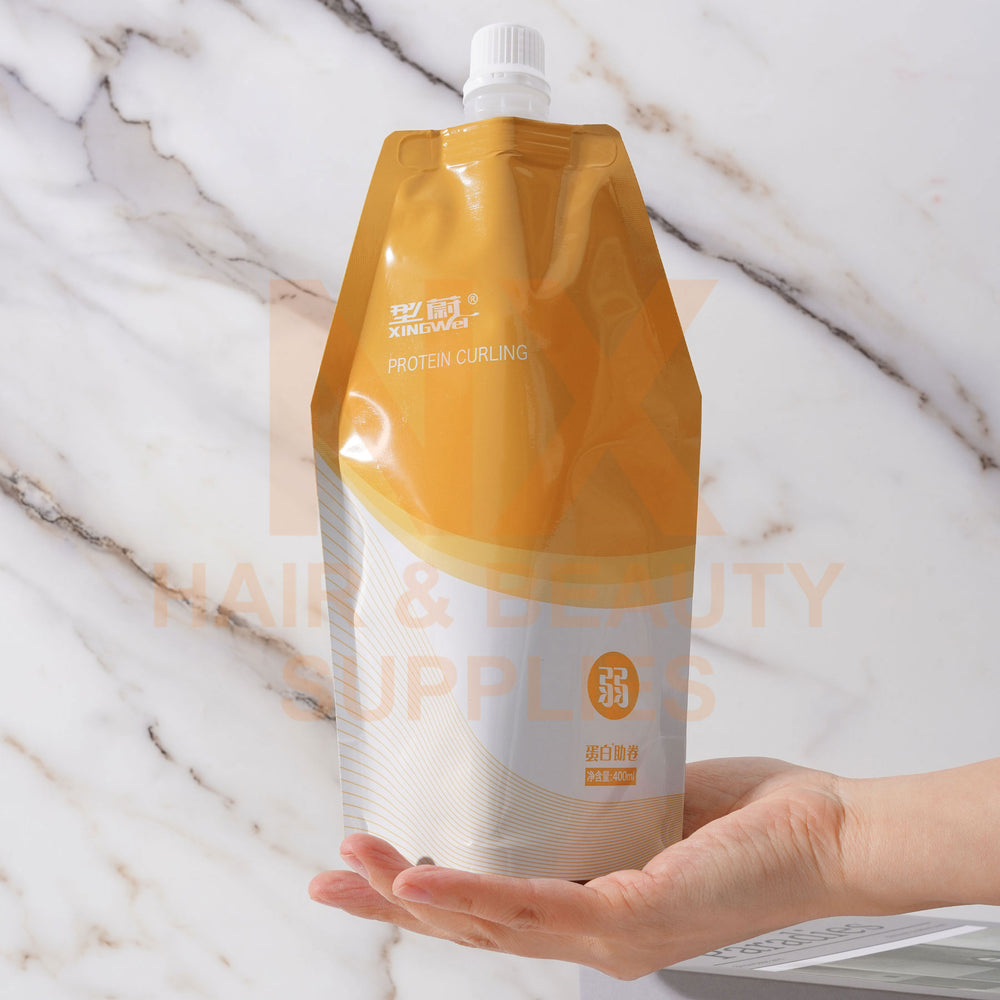 XINGWEI DISHIROU - PROTEIN CURLING PERM LOTION (DAMAGE) (ORANGE) 400ML - (A)