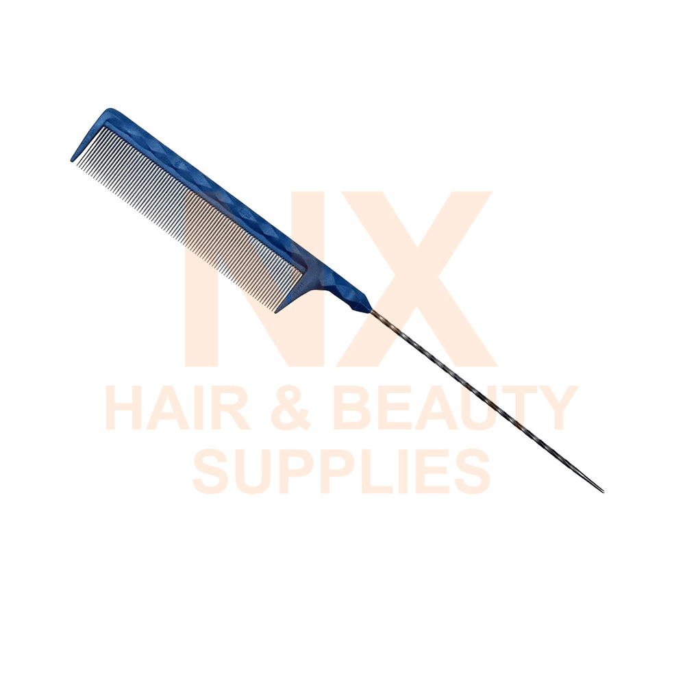 FAWEIO – METAL TAIL COMB – ZT–211A – BLACK/BLUE/GREEN