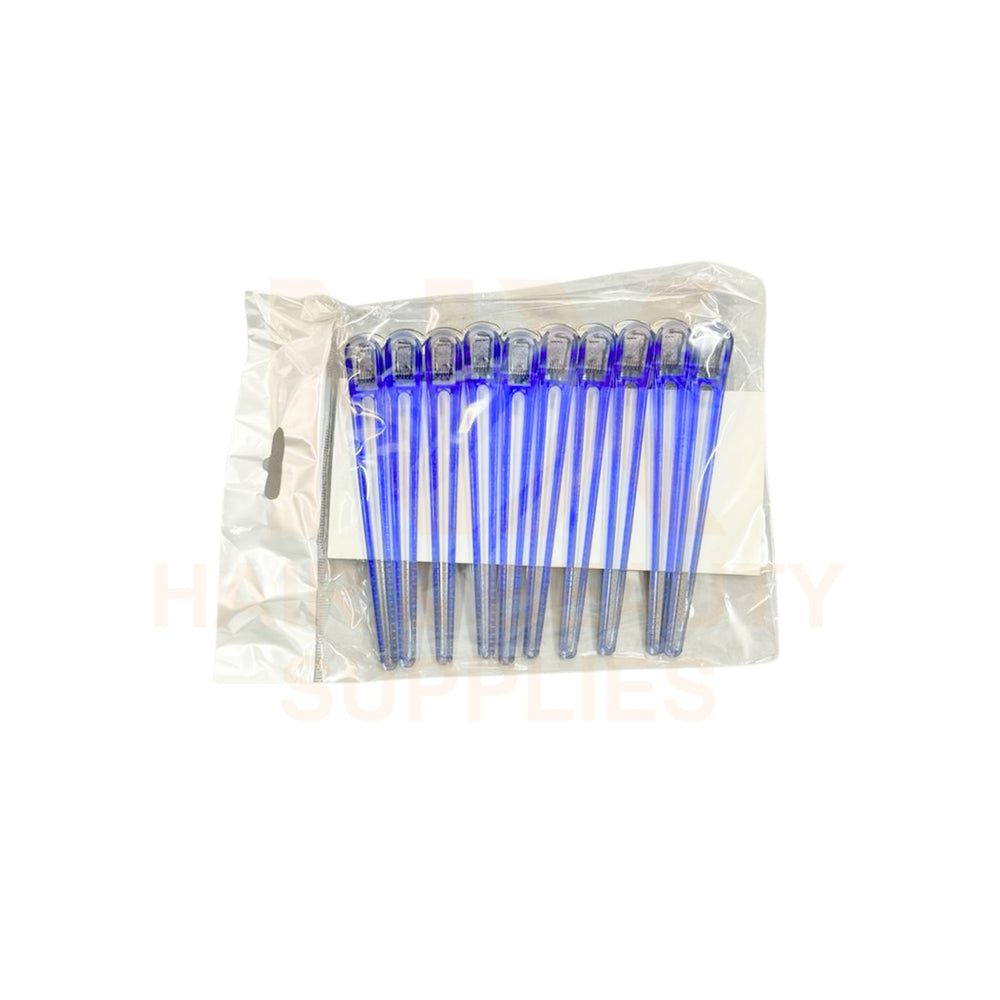 IGD - 7228 JPN CRYSTAL EXTRA LONG CLIP - 13.8X1.6CM - 10'S