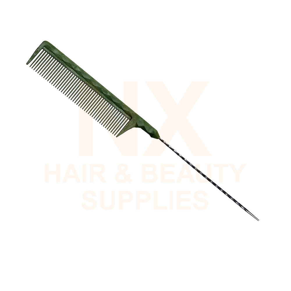FAWEIO – METAL TAIL COMB – ZT–212A – BLACK/BLUE/GREEN