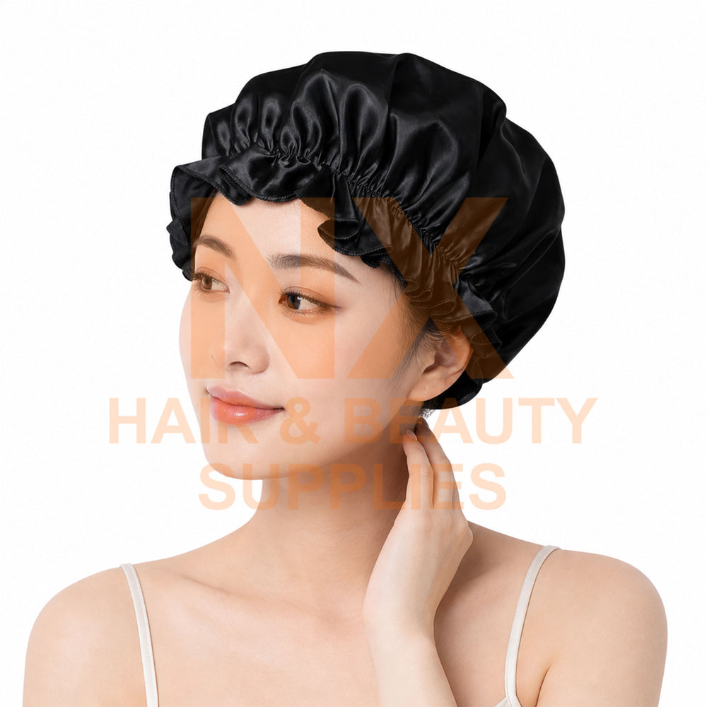 JX – SILK SHOWER CAP – BLACK