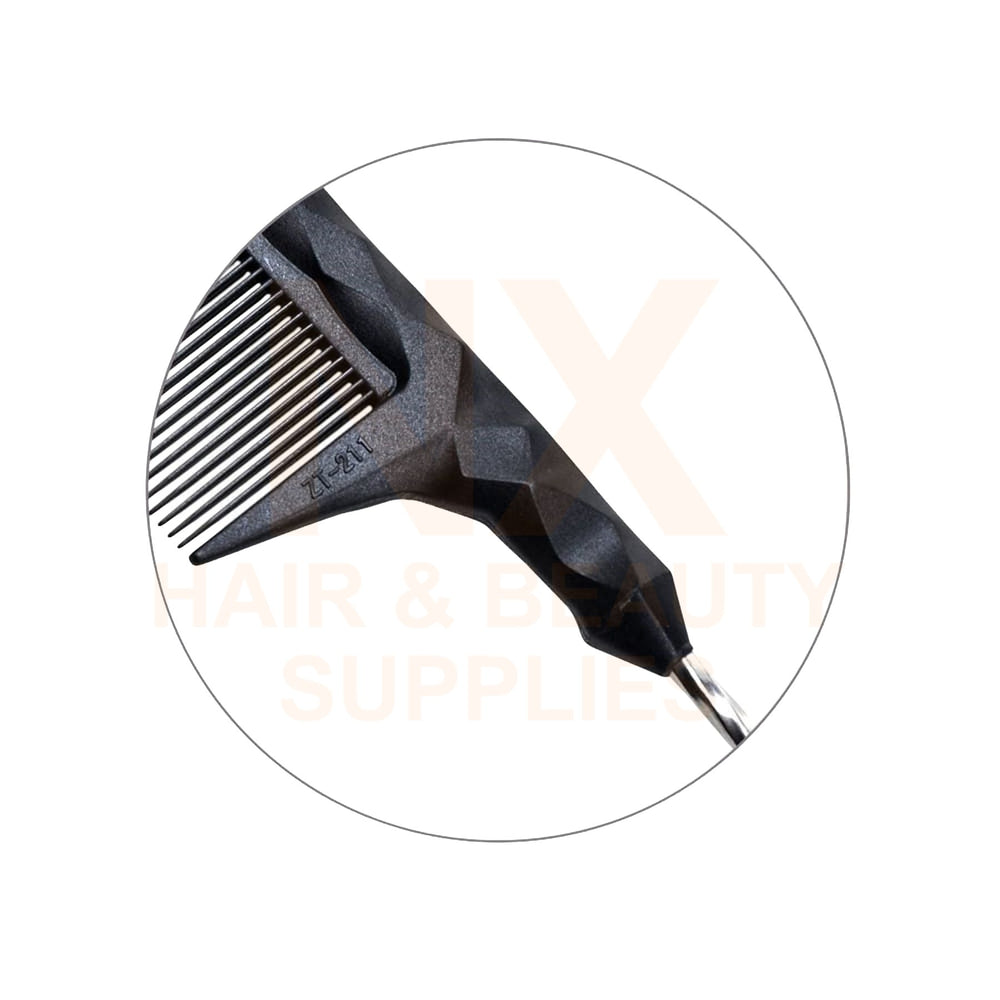 FAWEIO – METAL TAIL COMB – ZT–211A – BLACK/BLUE/GREEN