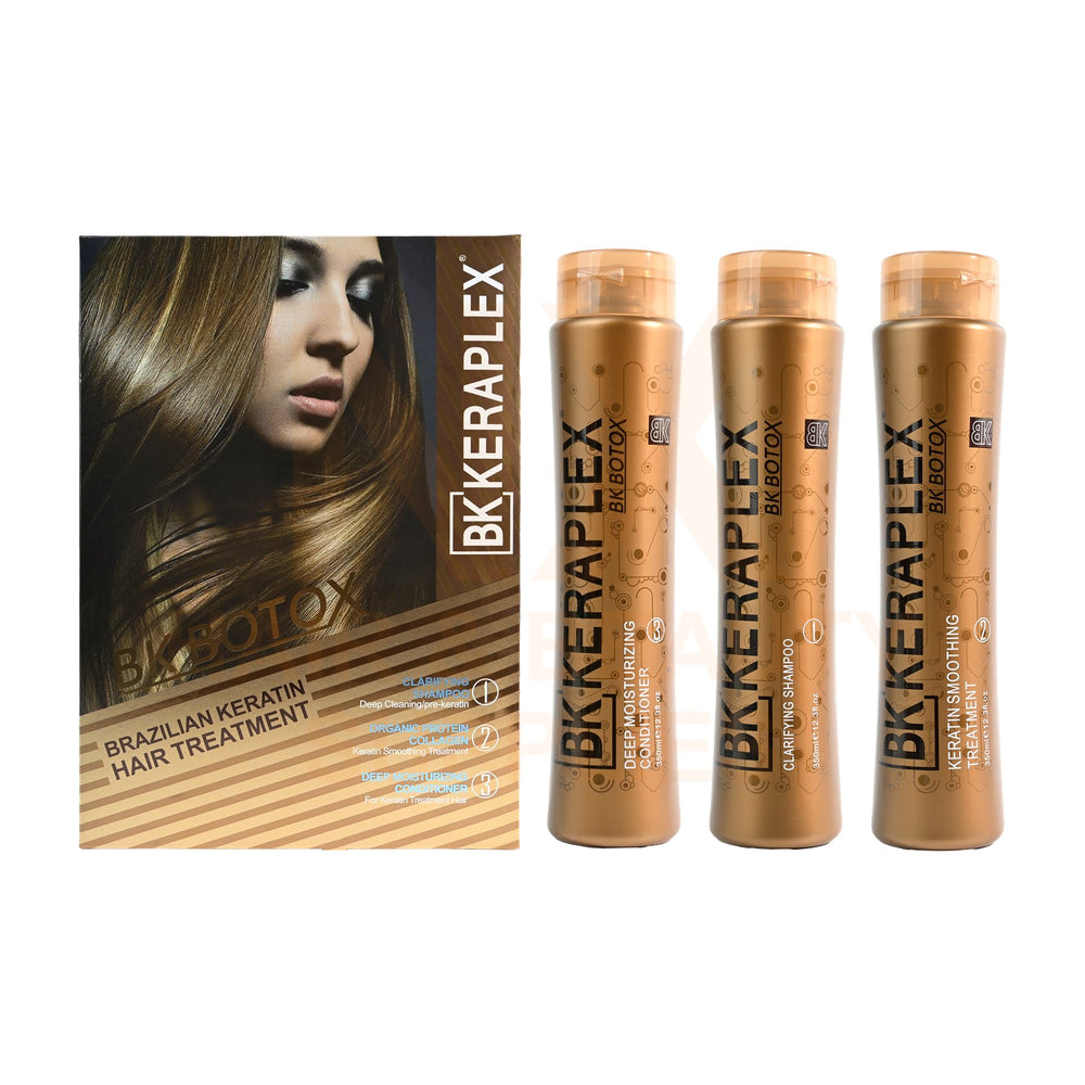 BK - KERAPLEX BK BOTOX BRAZILIAN KERATIN HAIR TREATMENT SET - 350ML X 3'S