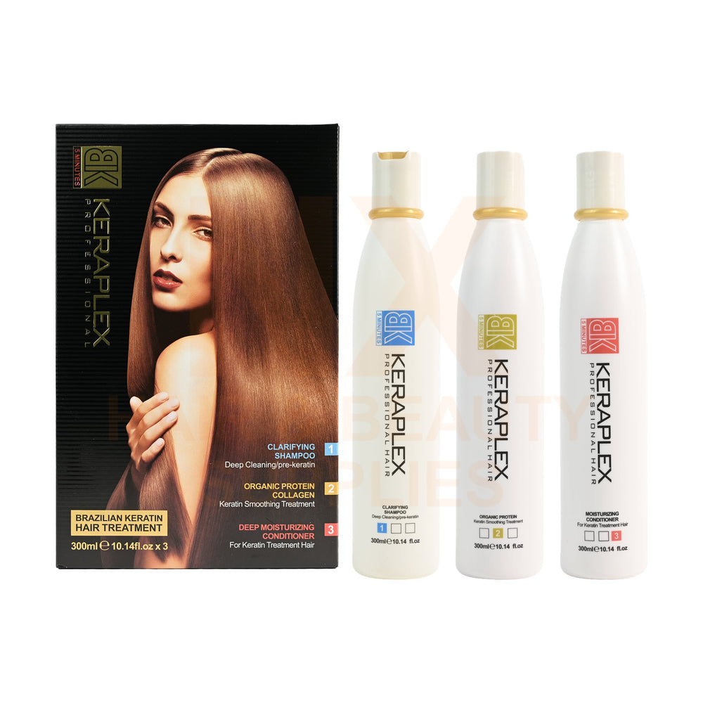 BK - KERAPLEX BRAZILIAN KERATIN HAIR TREATMENT SET - 300ML X 3'S