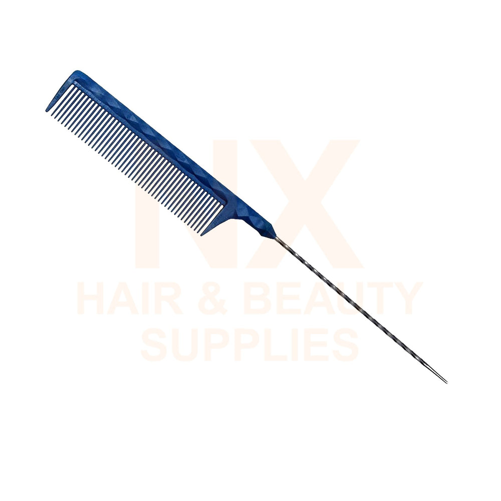 FAWEIO – METAL TAIL COMB – ZT–212A – BLACK/BLUE/GREEN
