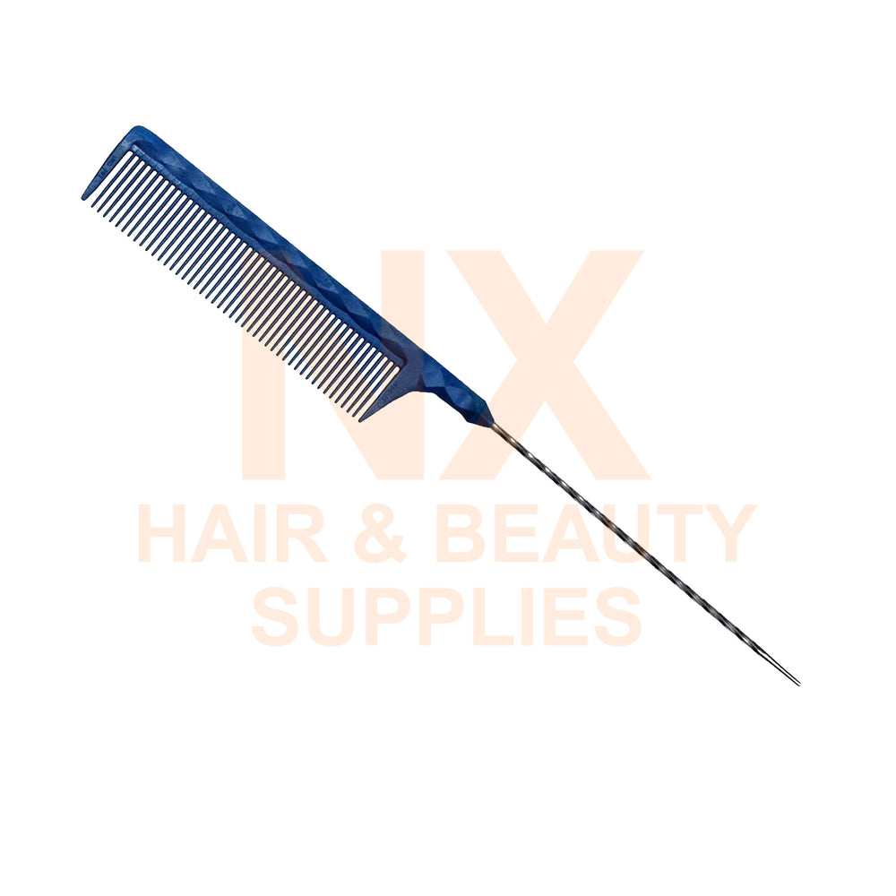 FAWEIO – METAL TAIL COMB – ZT–212A – BLACK/BLUE/GREEN