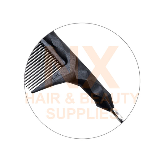 FAWEIO – METAL TAIL COMB – ZT–211A – BLACK/BLUE/GREEN