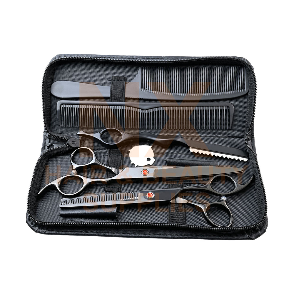 XD - 6IN1 SCISSORS SET -  7 INCH (BLACK)