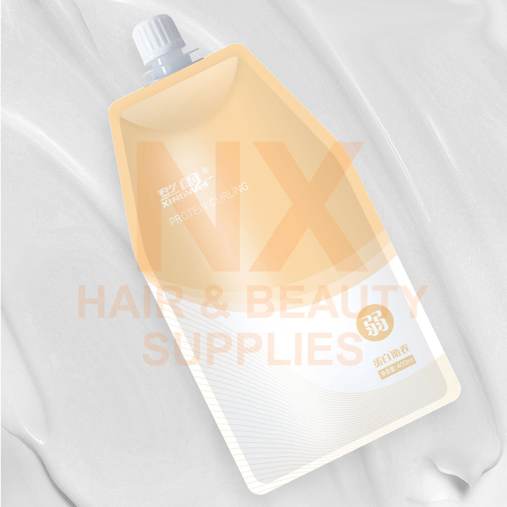 XINGWEI DISHIROU - PROTEIN CURLING PERM LOTION (DAMAGE) (ORANGE) 400ML - (A)