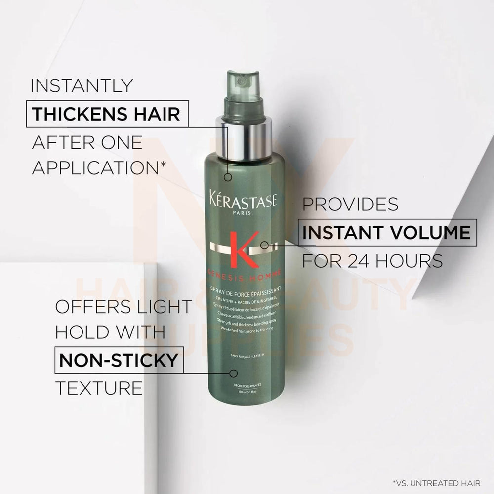 KERASTASE - GENESIS HOMME SPRAY DE FORCE EPAISSISSANT - 150ML