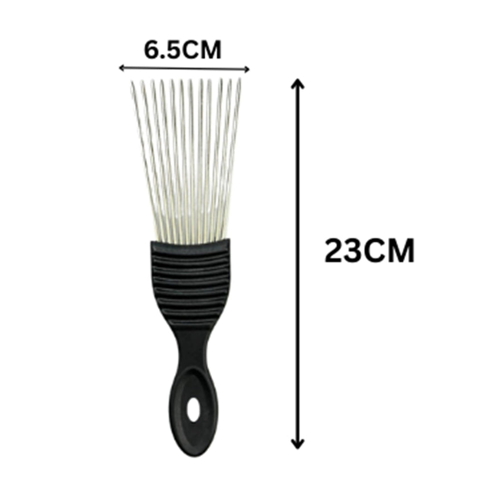 YTS AFRO METAL TAIL COMB (SMALL HANDLE) 12’S