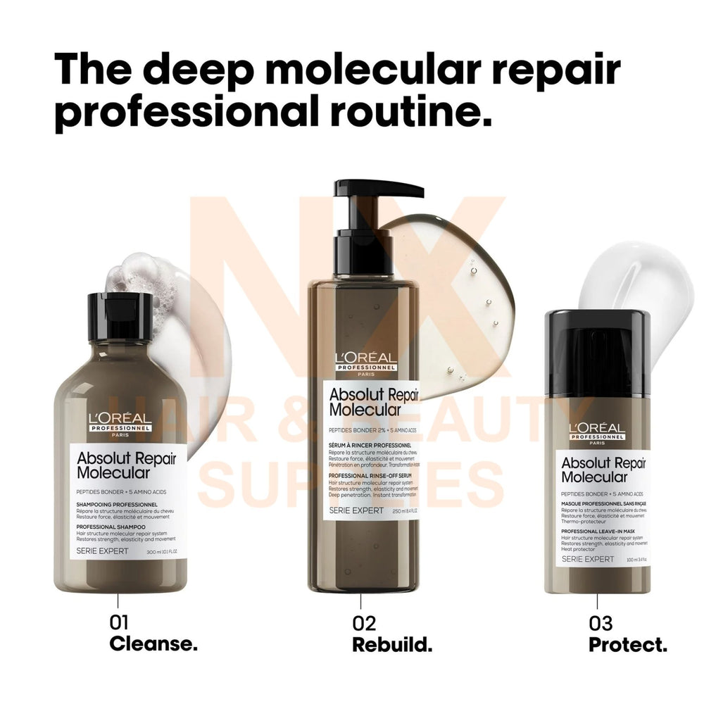 LOREAL – ABSOLUT REPAIR MOLECULAR SHAMPOO – 500ML