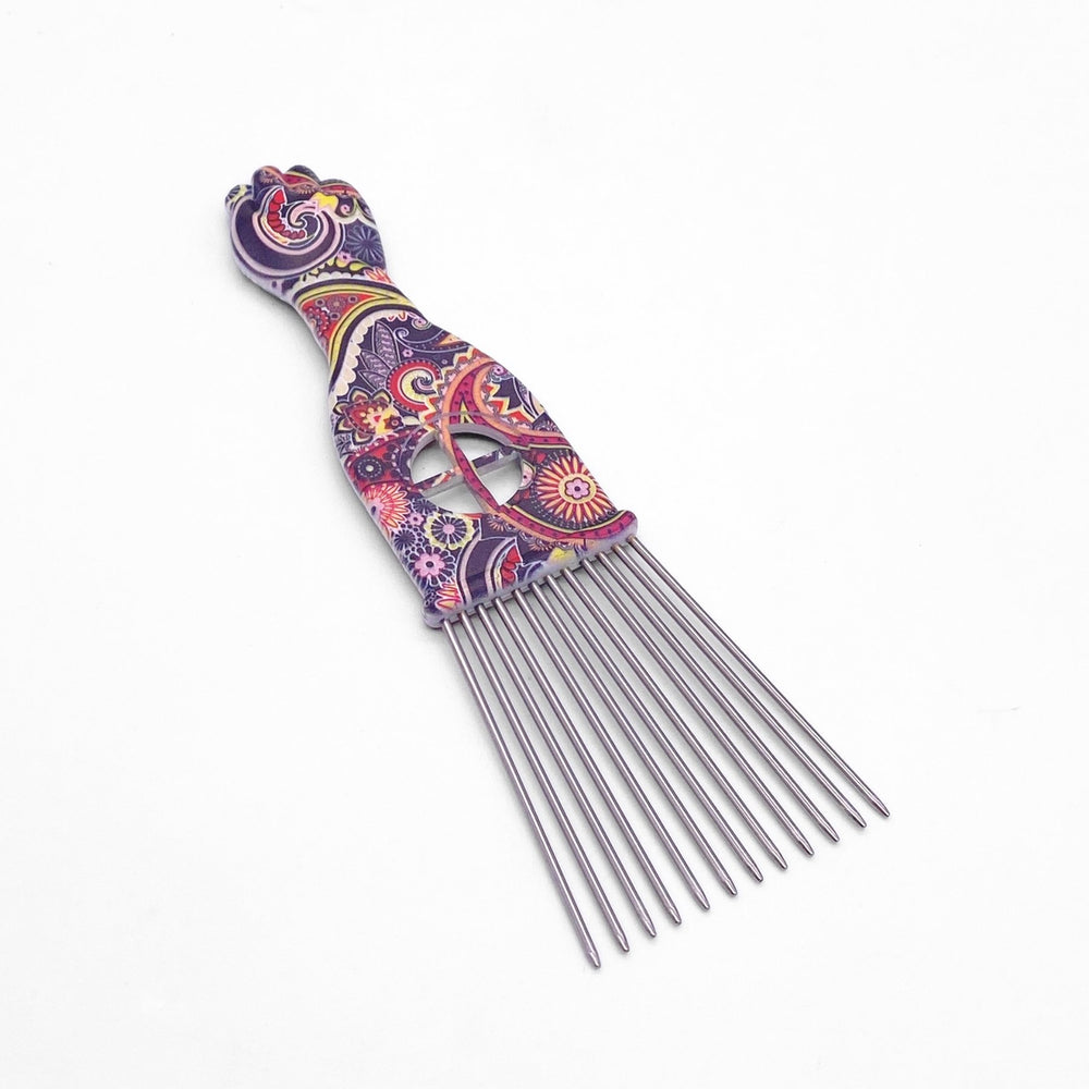 YTS – AC201 – AFRO METAL TAIL COMB – BIG/SMALL